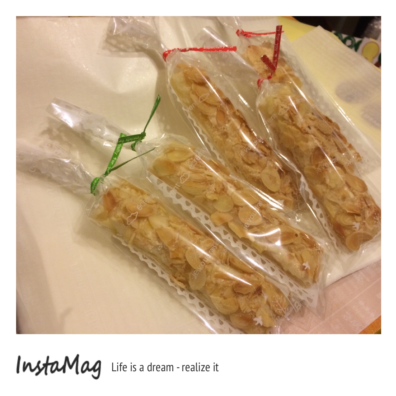 獨立包裝杏仁酥條